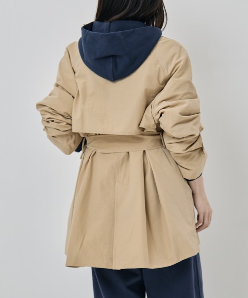 TODAYFUL（トゥデイフル）の「[TODAYFUL/トゥデイフル]Spring Short Trench（トレンチコート・レディース・オフホワイト/ベージュ・38/36）」の11枚目の写真