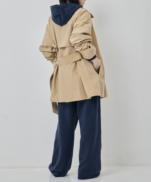 TODAYFUL（トゥデイフル）の「[TODAYFUL/トゥデイフル]Spring Short Trench（トレンチコート・レディース・オフホワイト/ベージュ・38/36）」の15枚目の写真