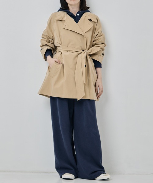 TODAYFUL（トゥデイフル）の「[TODAYFUL/トゥデイフル]Spring Short Trench（トレンチコート・レディース・オフホワイト/ベージュ・38/36）」の12枚目の写真