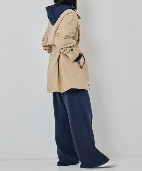 TODAYFUL（トゥデイフル）の「[TODAYFUL/トゥデイフル]Spring Short Trench（トレンチコート・レディース・オフホワイト/ベージュ・38/36）」の14枚目の写真