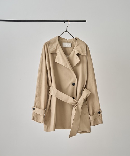 TODAYFUL（トゥデイフル）の「[TODAYFUL/トゥデイフル]Spring Short Trench（トレンチコート・レディース・オフホワイト/ベージュ・38/36）」の16枚目の写真