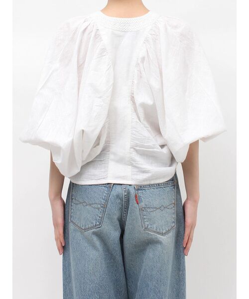 Ungrid(アングリッド)の「スリーブボリュームブラウス(シャツ/ブラウス・レディース・オレンジ/ブラック/オフホワイト・FREE)」の17枚目の写真