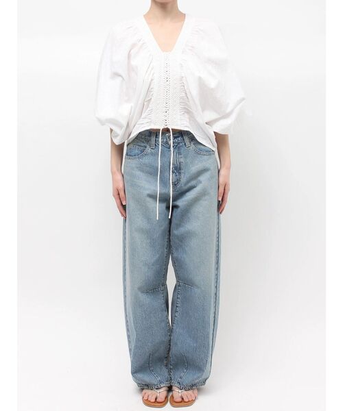 Ungrid(アングリッド)の「スリーブボリュームブラウス(シャツ/ブラウス・レディース・オレンジ/ブラック/オフホワイト・FREE)」の22枚目の写真