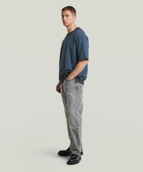 G-STAR（ジースター）の「Sprayed Relaxed Sweater/スプレー加工リラックスオーバーサイズスウェットTシャツ（Tシャツ/カットソー・メンズ・ホワイト系その他/ブルー系その他・X-SMALL/LARGE/MEDIUM/SMALL/X-LARGE）」の13枚目の写真