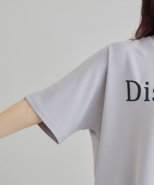 RU.TI.LE(ルチル)の「【RU.TI.LE】<接触冷感・吸水速乾・UVケア>ロゴプリントTブラウス(Tシャツ/カットソー・レディース・チャコールグレー/グレー・MEDIUM)」の20枚目の写真