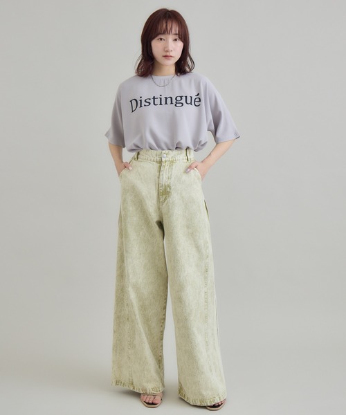 RU.TI.LE(ルチル)の「【RU.TI.LE】<接触冷感・吸水速乾・UVケア>ロゴプリントTブラウス(Tシャツ/カットソー・レディース・チャコールグレー/グレー・MEDIUM)」の8枚目の写真