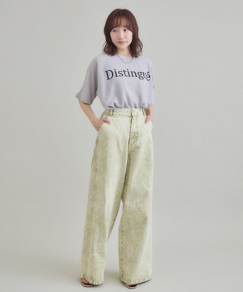 RU.TI.LE(ルチル)の「【RU.TI.LE】<接触冷感・吸水速乾・UVケア>ロゴプリントTブラウス(Tシャツ/カットソー・レディース・チャコールグレー/グレー・MEDIUM)」の9枚目の写真