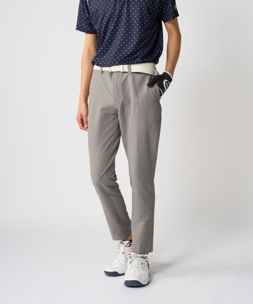 FILA GOLF（フィラゴルフ ）の「【FILA GOLF:フィラゴルフ】サッカー素材ロングパンツ　ゴルフ（その他パンツ・メンズ・ネイビー/ライトグレー/ライトカーキ・XX-LARGE/X-LARGE/LARGE/MEDIUM）」の3枚目の写真