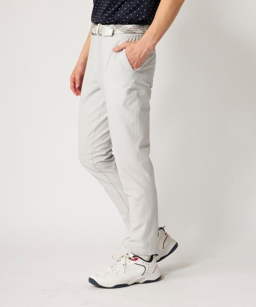FILA GOLF（フィラゴルフ ）の「【FILA GOLF:フィラゴルフ】サッカー素材ロングパンツ　ゴルフ（その他パンツ・メンズ・ネイビー/ライトグレー/ライトカーキ・XX-LARGE/X-LARGE/LARGE/MEDIUM）」の4枚目の写真