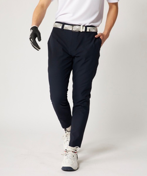 FILA GOLF（フィラゴルフ ）の「【FILA GOLF:フィラゴルフ】サッカー素材ロングパンツ　ゴルフ（その他パンツ・メンズ・ネイビー/ライトグレー/ライトカーキ・XX-LARGE/X-LARGE/LARGE/MEDIUM）」の8枚目の写真