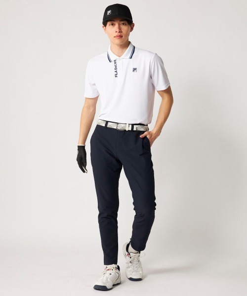 FILA GOLF（フィラゴルフ ）の「【FILA GOLF:フィラゴルフ】サッカー素材ロングパンツ　ゴルフ（その他パンツ・メンズ・ネイビー/ライトグレー/ライトカーキ・XX-LARGE/X-LARGE/LARGE/MEDIUM）」の6枚目の写真