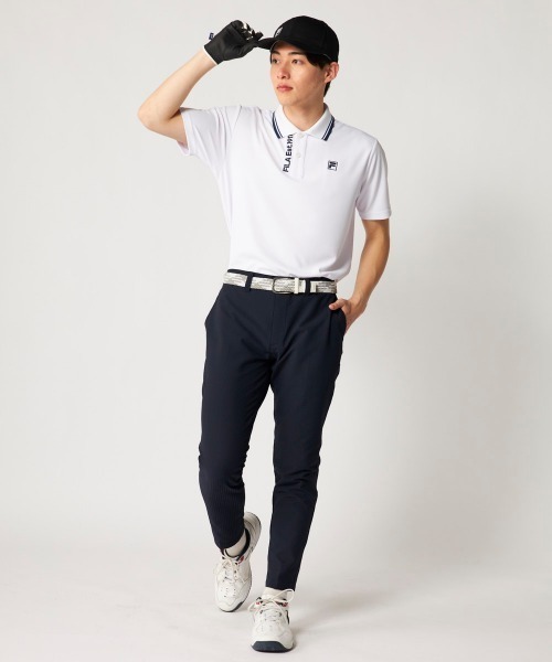 FILA GOLF（フィラゴルフ ）の「【FILA GOLF:フィラゴルフ】サッカー素材ロングパンツ　ゴルフ（その他パンツ・メンズ・ネイビー/ライトグレー/ライトカーキ・XX-LARGE/X-LARGE/LARGE/MEDIUM）」の5枚目の写真