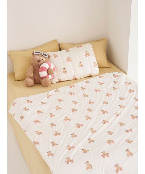 セール】【Sleep】【接触冷感】サマーベア柄もちもちリバーシブル