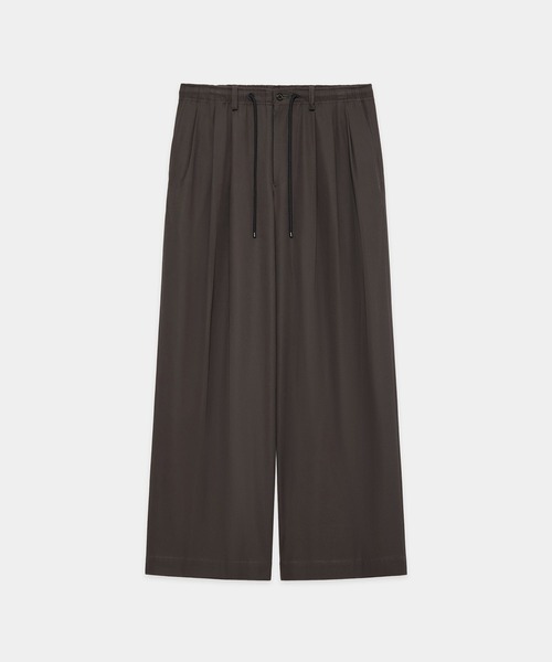 markaware(マーカウェア)の「TRIPLE PLEATED EASY TROUSERS(スラックス・メンズ・ブラック/チャコールグレー・1/2)」の2枚目の写真