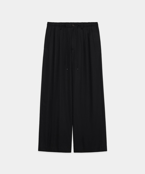 markaware(マーカウェア)の「TRIPLE PLEATED EASY TROUSERS(スラックス・メンズ・ブラック/チャコールグレー・1/2)」の1枚目の写真