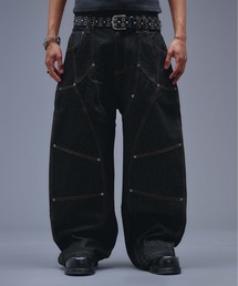 ANDER HUNK(�A���_�[�n���N)��13oz Division Design Baggy Denim / 13�I���X�f�B�r�W�����f�U�C���o�M�[�f�j��(�f�j���p���c)