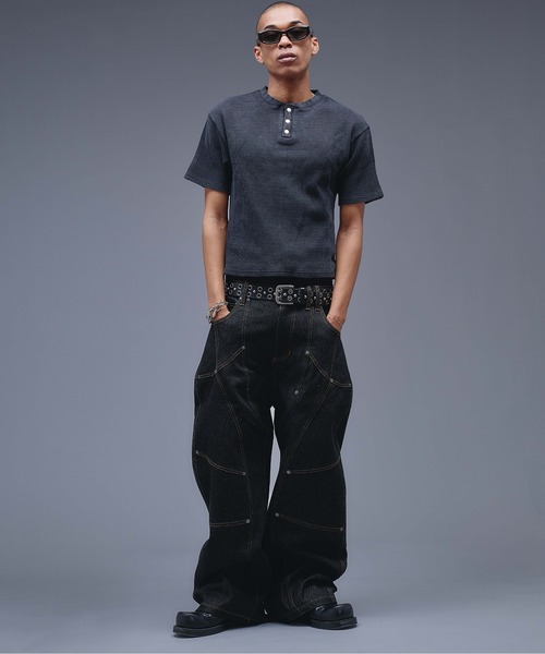 ANDER HUNK(アンダーハンク)の「13oz Division Design Baggy Denim / 13オンスディビジョンデザインバギーデニム(デニムパンツ・メンズ・ライトインディゴブルー/インディゴブルー/ブラック・LARGE/MEDIUM/SMALL)」の11枚目の写真