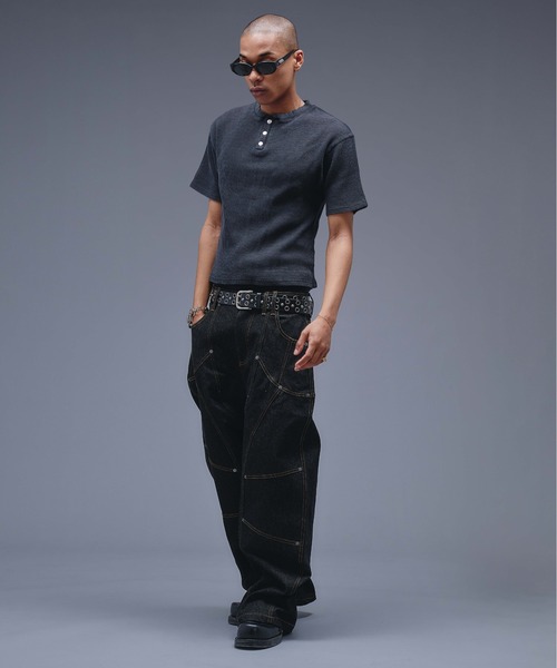 ANDER HUNK(アンダーハンク)の「13oz Division Design Baggy Denim / 13オンスディビジョンデザインバギーデニム(デニムパンツ・メンズ・ライトインディゴブルー/インディゴブルー/ブラック・LARGE/MEDIUM/SMALL)」の12枚目の写真
