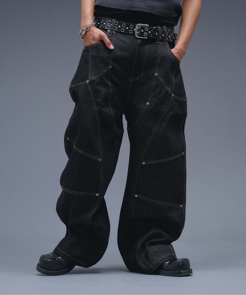 ANDER HUNK(アンダーハンク)の「13oz Division Design Baggy Denim / 13オンスディビジョンデザインバギーデニム(デニムパンツ・メンズ・ライトインディゴブルー/インディゴブルー/ブラック・LARGE/MEDIUM/SMALL)」の10枚目の写真