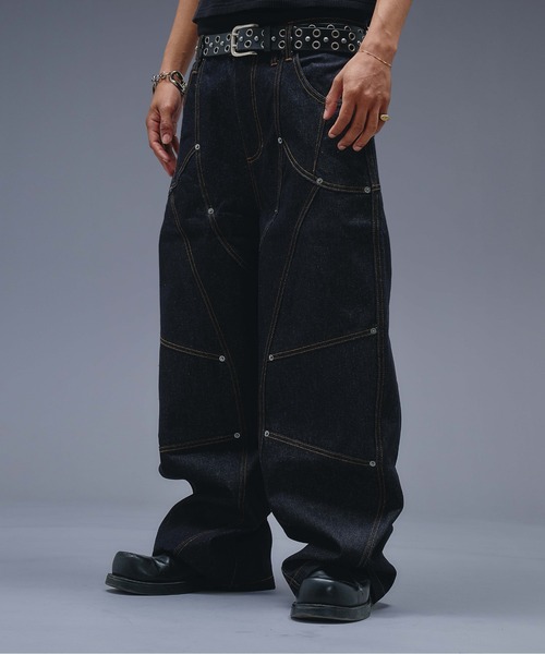 ANDER HUNK(アンダーハンク)の「13oz Division Design Baggy Denim / 13オンスディビジョンデザインバギーデニム(デニムパンツ・メンズ・ライトインディゴブルー/インディゴブルー/ブラック・LARGE/MEDIUM/SMALL)」の19枚目の写真