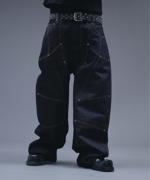 ANDER HUNK(アンダーハンク)の「13oz Division Design Baggy Denim / 13オンスディビジョンデザインバギーデニム(デニムパンツ・メンズ・ライトインディゴブルー/インディゴブルー/ブラック・LARGE/MEDIUM/SMALL)」の22枚目の写真