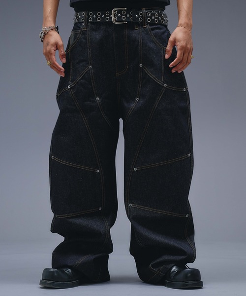 ANDER HUNK(アンダーハンク)の「13oz Division Design Baggy Denim / 13オンスディビジョンデザインバギーデニム(デニムパンツ・メンズ・ライトインディゴブルー/インディゴブルー/ブラック・LARGE/MEDIUM/SMALL)」の18枚目の写真