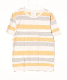 quadro（クオドロ）の「ボーダー柄半袖Tシャツ（Tシャツ/カットソー）」