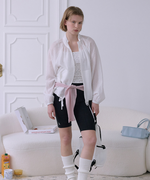 AFTERHOURS(アフターアワーズ)の「SHEER FLORAL SUMMER JACKET (WHITE)(ナイロンジャケット・レディース・ホワイト・FREE)」の2枚目の写真