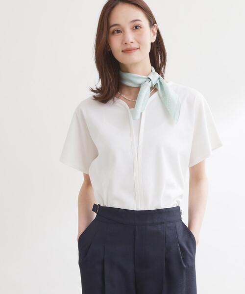 Reflect（リフレクト）の「【UVカット／接触冷感／吸水速乾】フレアスリーブプルオーバー（Tシャツ/カットソー・レディース・ダークブラウン/ホワイト/ベビーピンク/ブラック・13/11/09）」の5枚目の写真