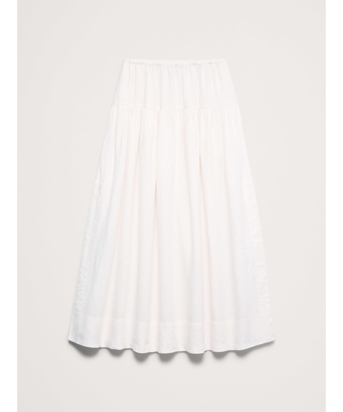 Banana Republic(バナナリパブリック)の「リネン ティアード タイサイド マキシスカート(スカート・レディース・ホワイト・L/M/S/XS)」の7枚目の写真
