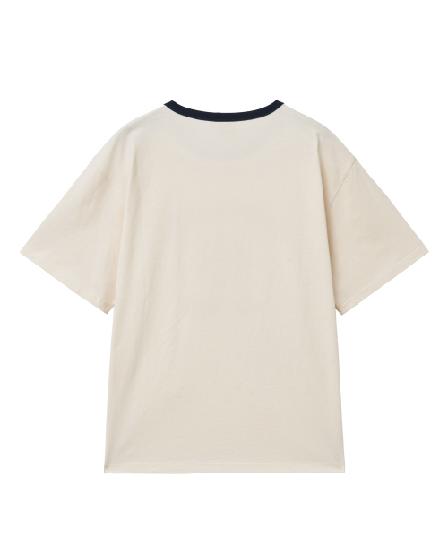 YALE(イェール)の「ニューヘイブングラフィックリンガーティーシャツ_クリーム(Tシャツ/カットソー・レディース・その他・SMALL/MEDIUM/LARGE/X-LARGE)」の2枚目の写真