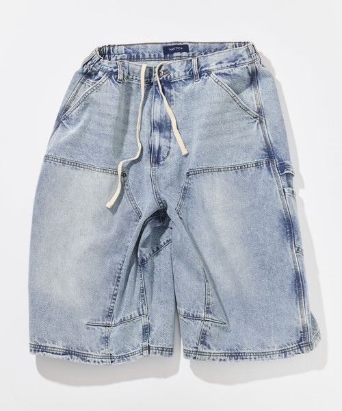NAUTICA(ノーティカ)の「NAUTICA/ノーティカ スーパーワイド カーブ ダブルニークロップド デニム(その他パンツ・メンズ・ネイビー/サックスブルー/ブラック・X-LARGE/MEDIUM/LARGE)」の3枚目の写真