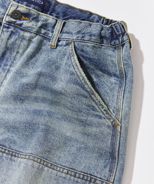 NAUTICA(ノーティカ)の「NAUTICA/ノーティカ スーパーワイド カーブ ダブルニークロップド デニム(その他パンツ・メンズ・ネイビー/サックスブルー/ブラック・X-LARGE/MEDIUM/LARGE)」の5枚目の写真
