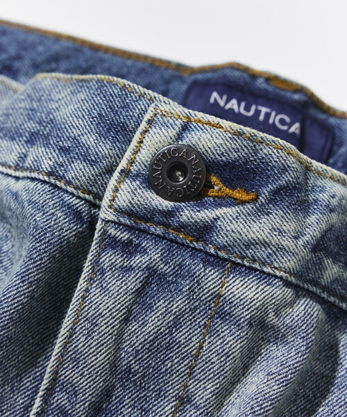 NAUTICA(ノーティカ)の「NAUTICA/ノーティカ スーパーワイド カーブ ダブルニークロップド デニム(その他パンツ・メンズ・ネイビー/サックスブルー/ブラック・X-LARGE/MEDIUM/LARGE)」の9枚目の写真