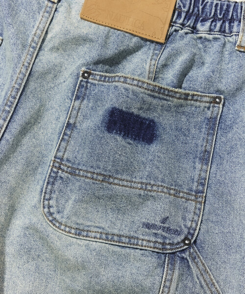 NAUTICA(ノーティカ)の「NAUTICA/ノーティカ スーパーワイド カーブ ダブルニークロップド デニム(その他パンツ・メンズ・ネイビー/サックスブルー/ブラック・X-LARGE/MEDIUM/LARGE)」の14枚目の写真