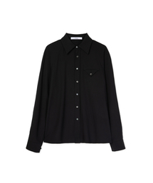 SYNQIA（シンキア）の「テーラードラグランシャツブラック（シャツ/ブラウス）」
