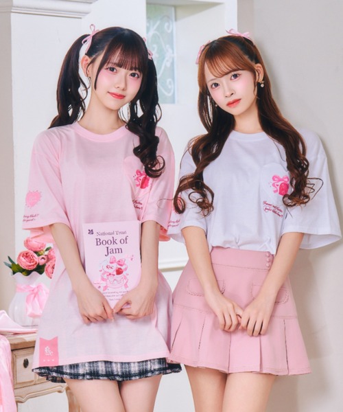ReAmour(リアムール)の「スイーツリボンBIGT(Tシャツ/カットソー・レディース・ブラック/ピンク/ホワイト・FREE)」の10枚目の写真