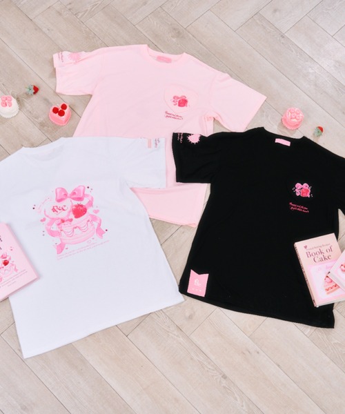 ReAmour(リアムール)の「スイーツリボンBIGT(Tシャツ/カットソー・レディース・ブラック/ピンク/ホワイト・FREE)」の11枚目の写真