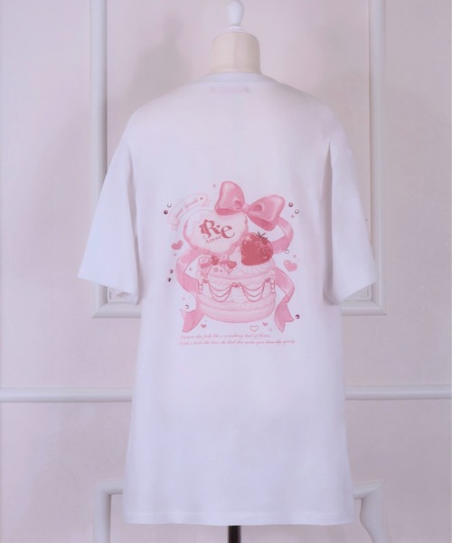 ReAmour(リアムール)の「スイーツリボンBIGT(Tシャツ/カットソー・レディース・ブラック/ピンク/ホワイト・FREE)」の13枚目の写真
