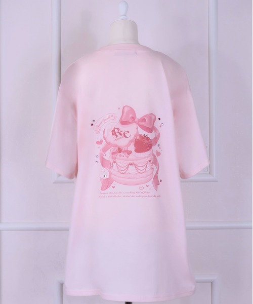 ReAmour(リアムール)の「スイーツリボンBIGT(Tシャツ/カットソー・レディース・ブラック/ピンク/ホワイト・FREE)」の15枚目の写真