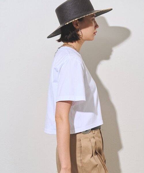 Whim Gazette(ウィムガゼット)の「ピグメントショートTシャツ(Tシャツ/カットソー・レディース・ネイビー/グレー/オフホワイト・FREE)」の9枚目の写真