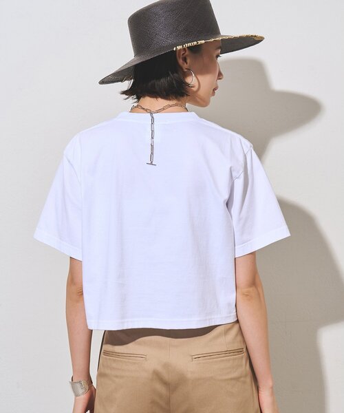 Whim Gazette(ウィムガゼット)の「ピグメントショートTシャツ(Tシャツ/カットソー・レディース・ネイビー/グレー/オフホワイト・FREE)」の8枚目の写真