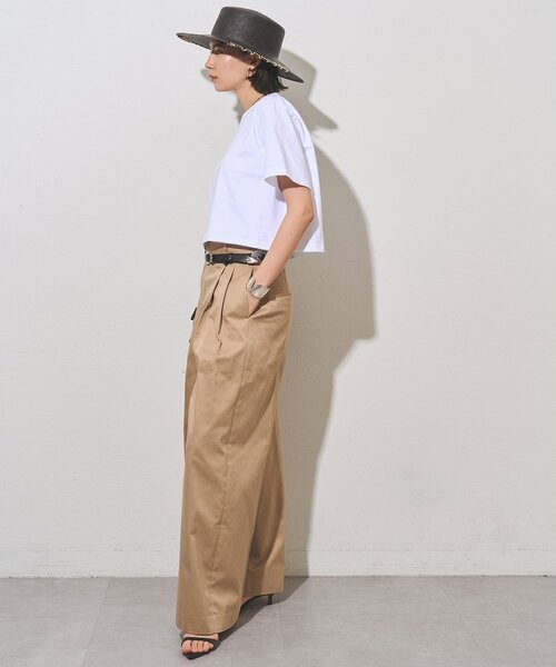 Whim Gazette(ウィムガゼット)の「ピグメントショートTシャツ(Tシャツ/カットソー・レディース・ネイビー/グレー/オフホワイト・FREE)」の6枚目の写真