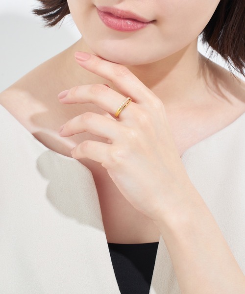 festaria bijou SOPHIA(フェスタリアビジュソフィア)の「SV925 キュービックジルコニア リング(リング・レディース・シルバー×ゴールド・13号/11号/9号)」の3枚目の写真