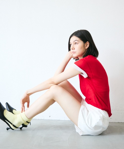 Trish(トリッシュ)の「ギャザーイージーハーフパンツ(その他パンツ・レディース・イエロー/ホワイト/レッド・FREE)」の18枚目の写真