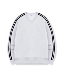 BASIC LABEL（ベーシックラベル）の「Nox Oversized fit track V-neck sweatshirt 5 Color [BLBV_1001]（スウェット）」
