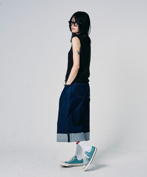 EFFECTEN（エフェクテン）の「【EFFECTEN】Henry neck tank top（タンクトップ・メンズ・ホワイト/ブラック・MEDIUM/LARGE/X-LARGE）」の5枚目の写真