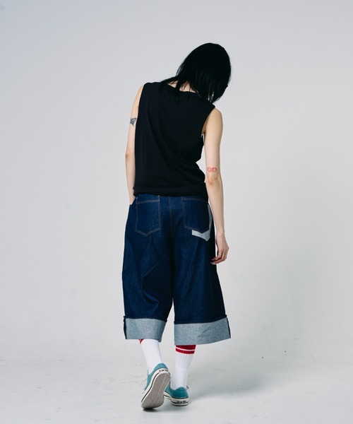 EFFECTEN（エフェクテン）の「【EFFECTEN】Henry neck tank top（タンクトップ・メンズ・ホワイト/ブラック・MEDIUM/LARGE/X-LARGE）」の4枚目の写真