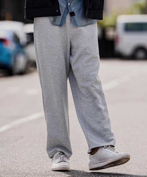 CAMBIO(カンビオ)の「mp15108-Cotton Flexiguard Wide Straight Pants フクレジャガードワイドストレートパンツ(A71726cmb)(その他パンツ・メンズ・ミックスグレー/ブラック/ロイヤルブルー・L/M/S)」の10枚目の写真