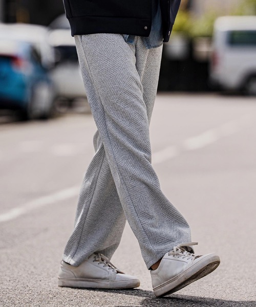 CAMBIO(カンビオ)の「mp15108-Cotton Flexiguard Wide Straight Pants フクレジャガードワイドストレートパンツ(A71726cmb)(その他パンツ・メンズ・ミックスグレー/ブラック/ロイヤルブルー・L/M/S)」の11枚目の写真